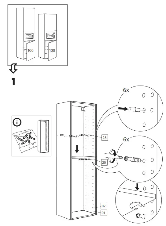 IKEA VÄRMD Microwave Oven - 101