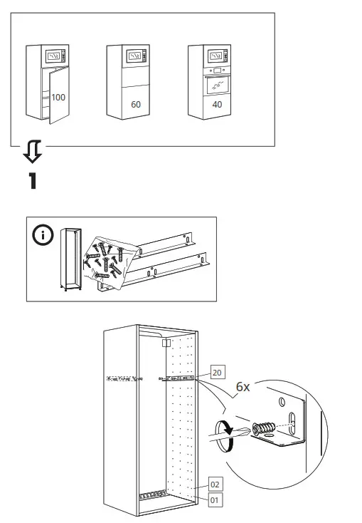 IKEA VÄRMD Microwave Oven - FIGER 1