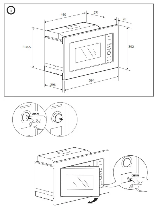 IKEA VÄRMD Microwave Oven - Important 1