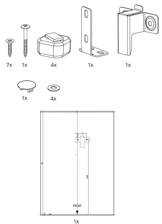 IKEA VÄRMD Microwave Oven - Partys