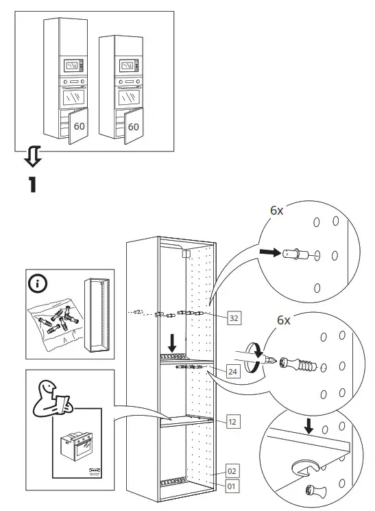 IKEA VÄRMD Microwave Oven - Step 1