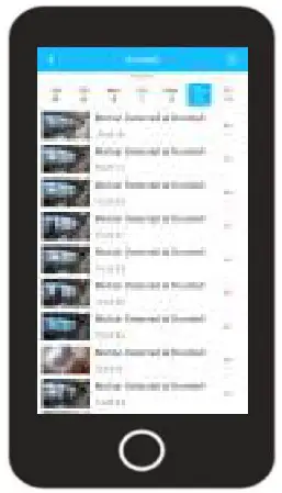 AMCREST 1080P Wi Fi Video Doorbell - Events Menu 2
