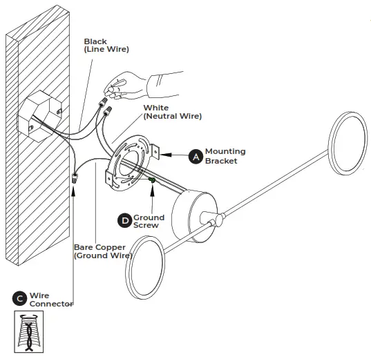 VONN VAW1192 Torino 39 Wide Integrated Led Wall Sconce - Install Mounting Bracket 1