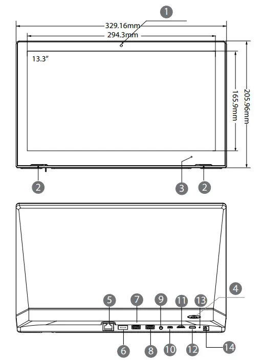 Shenzhen Electron Technology E0035 Interactive Tablets - Exterior Components