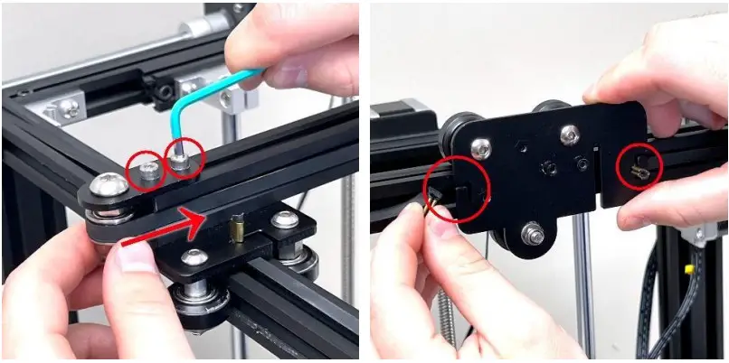 MICRO plus SWISS SKU M3202 NG Direct Drive Extruder for Creality Ender 5 5 Pro 5 Plus - UNCLIP THE BELT