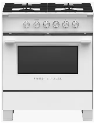 FISHER PAYKEL OR30SCG4W1 4 Burners Gas Range