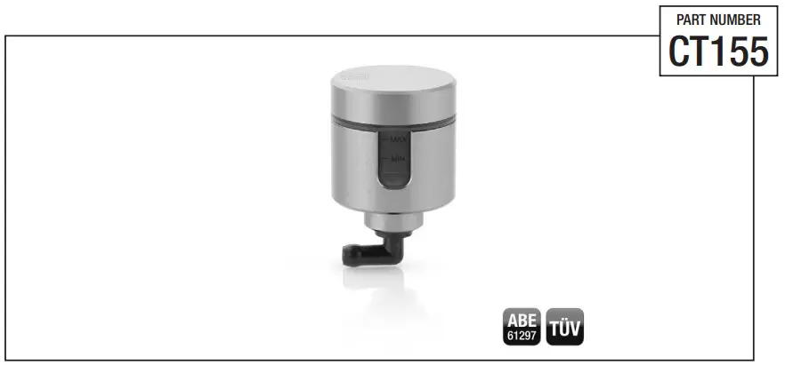 rizoma Notch CT155 Clutch Reservoir - Figure 1