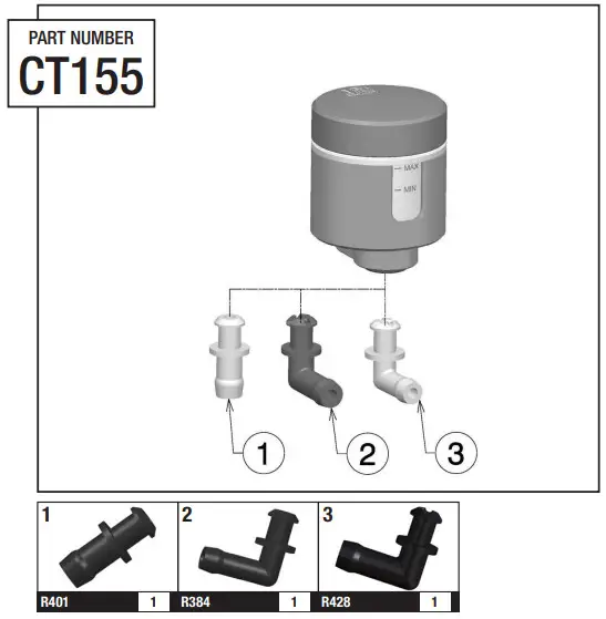 rizoma Notch CT155 Clutch Reservoir - Figure 2