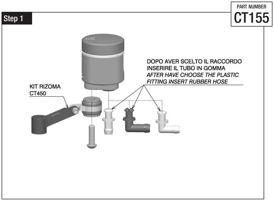 rizoma Notch CT155 Clutch Reservoir - Figure 3