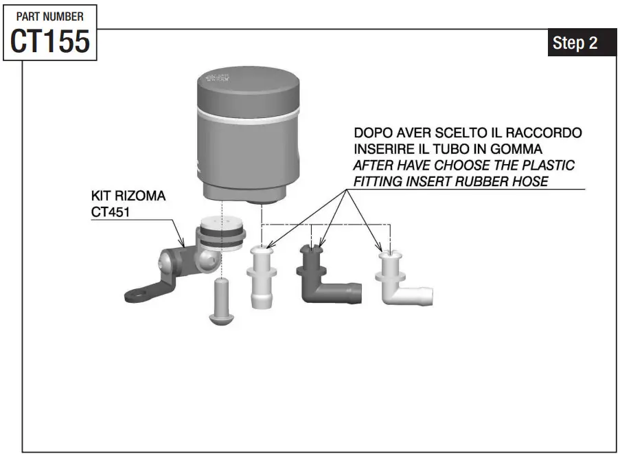 rizoma Notch CT155 Clutch Reservoir - Figure 4