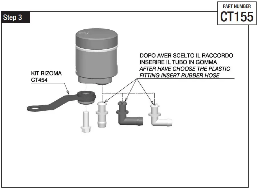rizoma Notch CT155 Clutch Reservoir - Figure 5