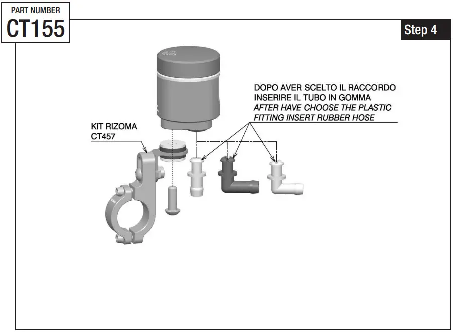 rizoma Notch CT155 Clutch Reservoir - Figure 6