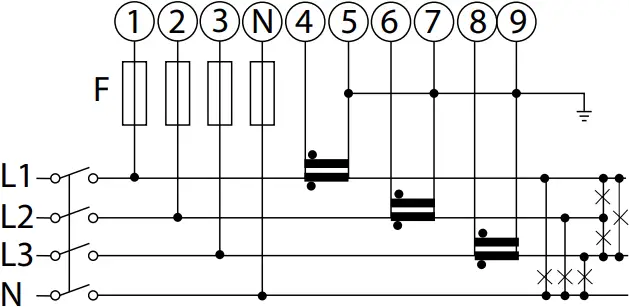 GARO GNM3T-RS485 - ELECTRICAL CONNECTION POWER CABLES 2