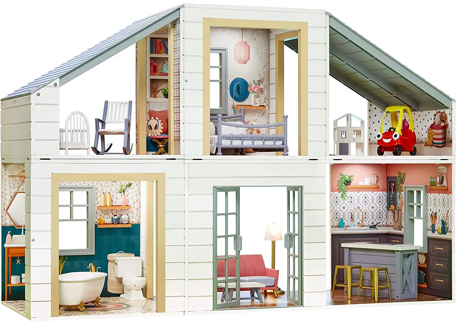 little tikes 661419C3 Stack 'n Style Wood Dollhouse