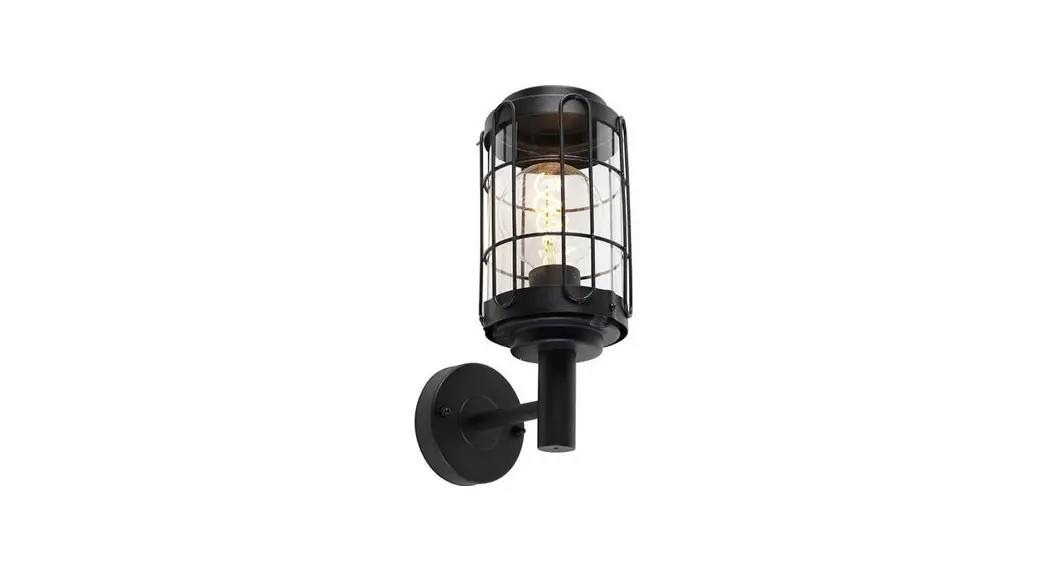 Qazqa 102916 Industrial Wall Lamp Black Instruction Manual