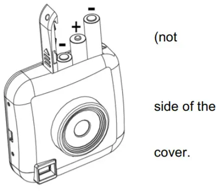 Sakar Digital Camera CA105010 - Inserting the Batteries