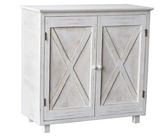 PARISLOFT HC0003 French Country Rectangle Natural Wood Top End Table - Figure 2