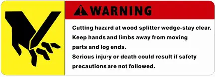 DK2 POWER 40 Ton Kinetic Splitter OPS240 - warning