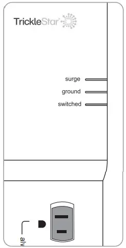 TrickleStar TS1803TF Advanced PowerStrip with Timer Foot Switch - Figure 2