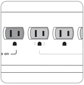 TrickleStar TS1803TF Advanced PowerStrip with Timer Foot Switch - Figure 6