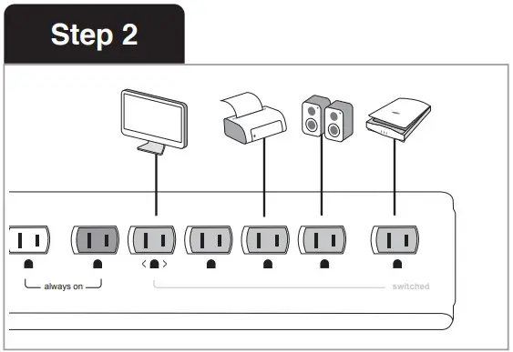 TrickleStar TS1803TF Advanced PowerStrip with Timer Foot Switch - Figure 9
