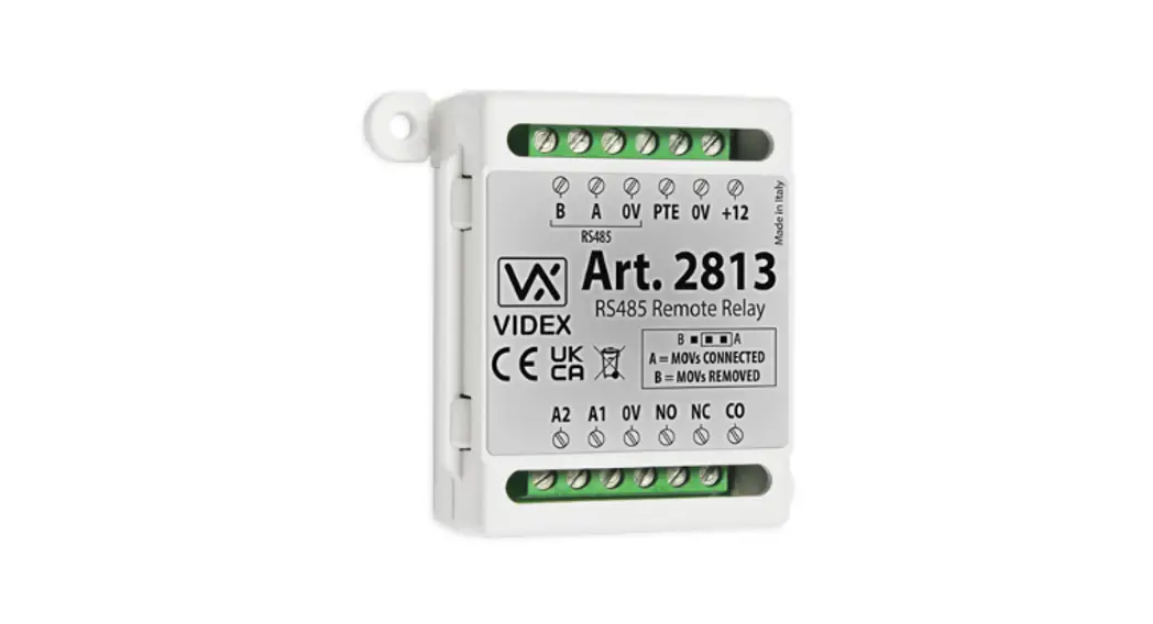 Videx 2813 Rs485 Remote Relay Instructions Videx 2813 Rs485 Remote Relay Instructions
