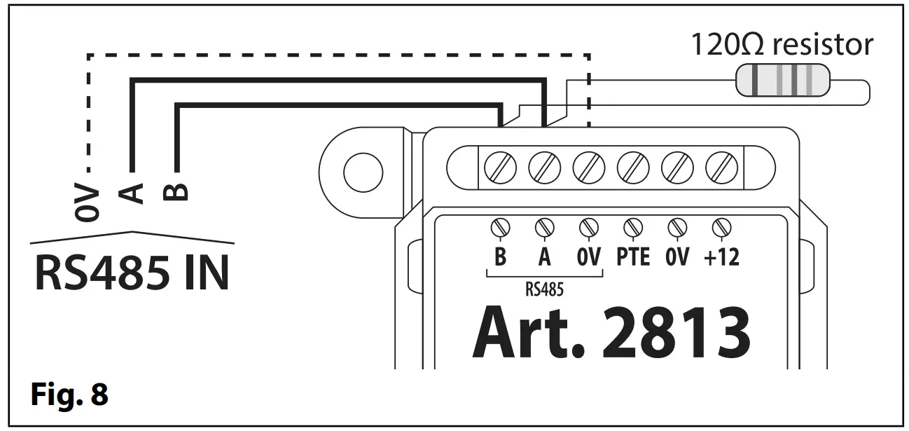 VIDEX 2813 RS485 Remote Relay - fig 7