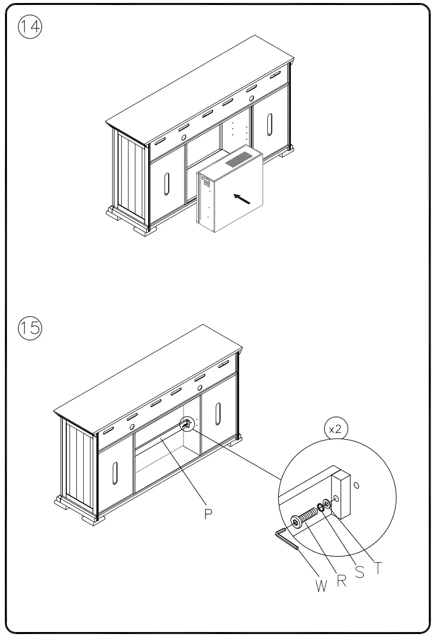 ASHLEY W813-68 Wyndahl 72 Inch TV Stand - Figure 11