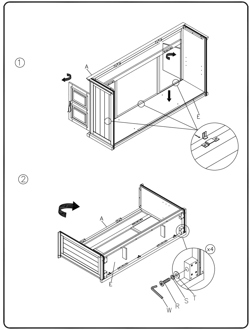 ASHLEY W813-68 Wyndahl 72 Inch TV Stand - Figure 2