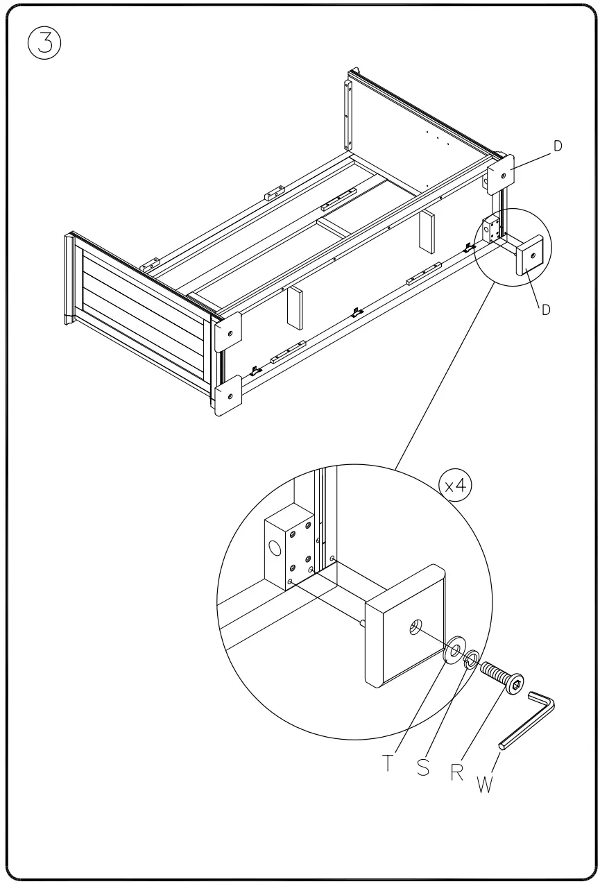 ASHLEY W813-68 Wyndahl 72 Inch TV Stand - Figure 3