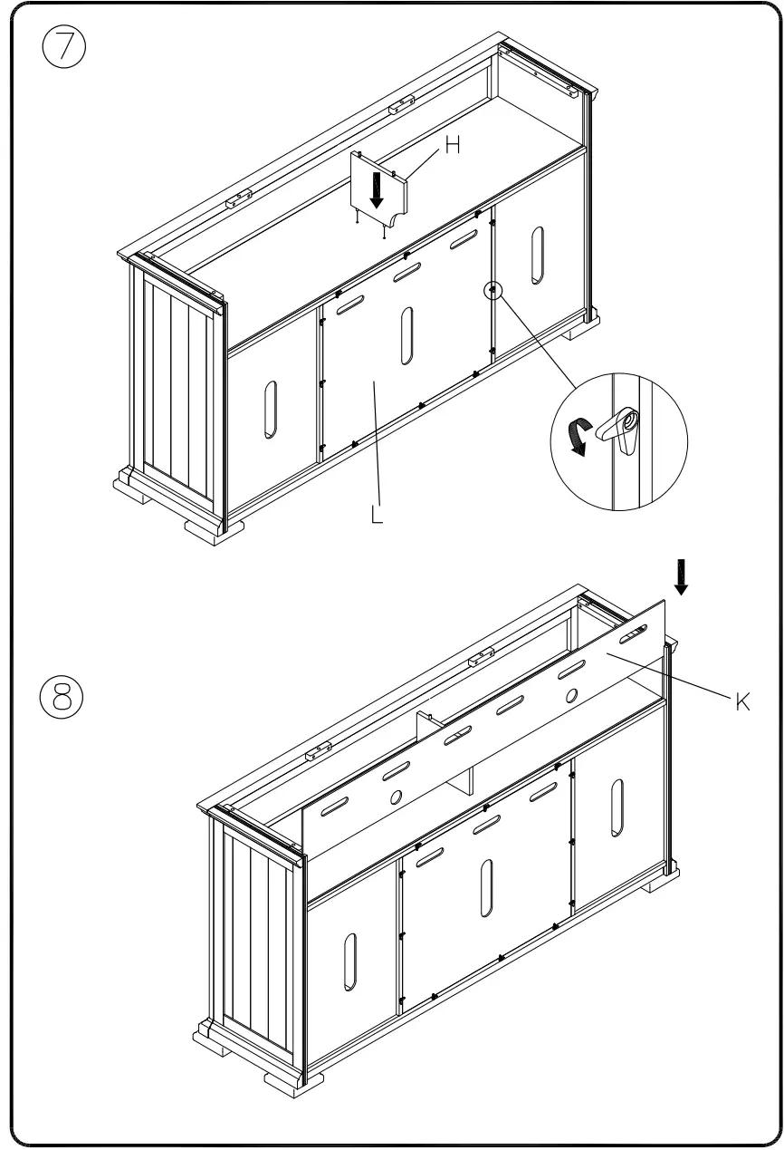ASHLEY W813-68 Wyndahl 72 Inch TV Stand - Figure 6