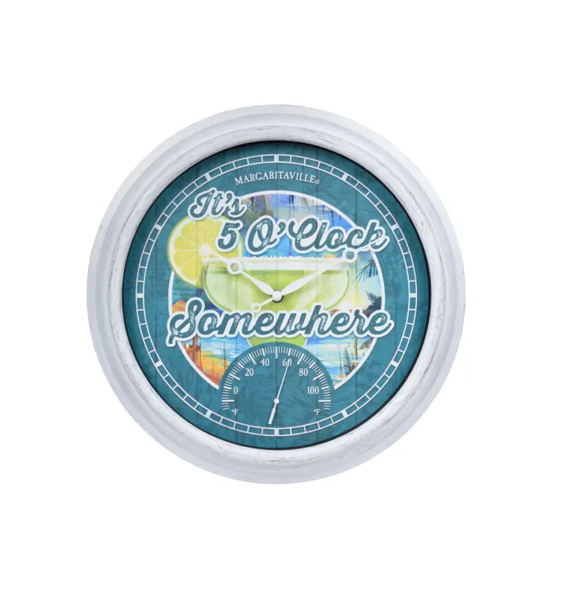 La Crosse 433-3841mv7t Margaritaville Indoor-outdoor Wall Clock W Temperature Instruction Manual La Crosse 433-3841mv7t Margaritaville Indoor-outdoor Wall Clock W Temperature Instruction Manual