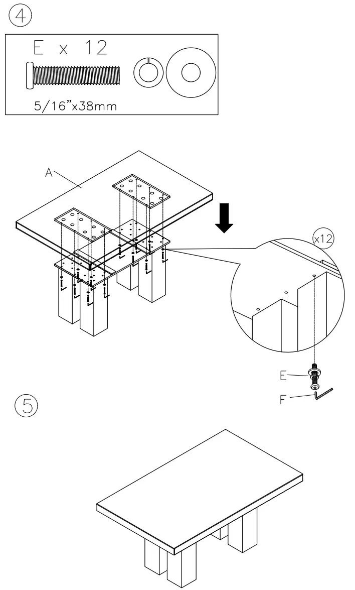 ASHLEY D72825b Vollardi Dining Table Base-fig3