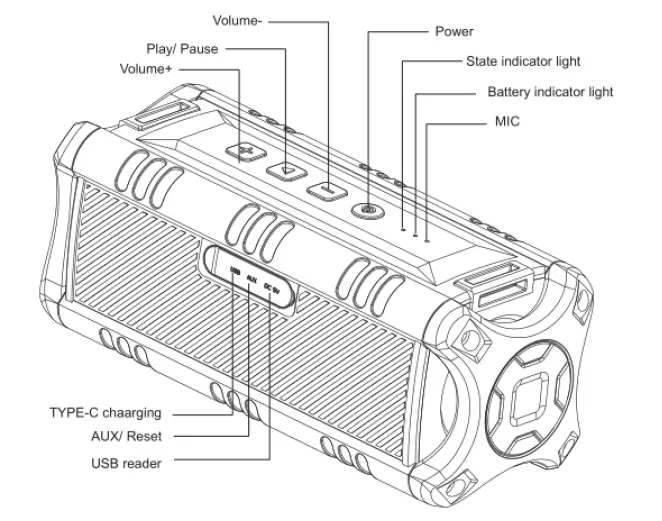 SHENZHEN BT228S Bluetooth speaker fig-1