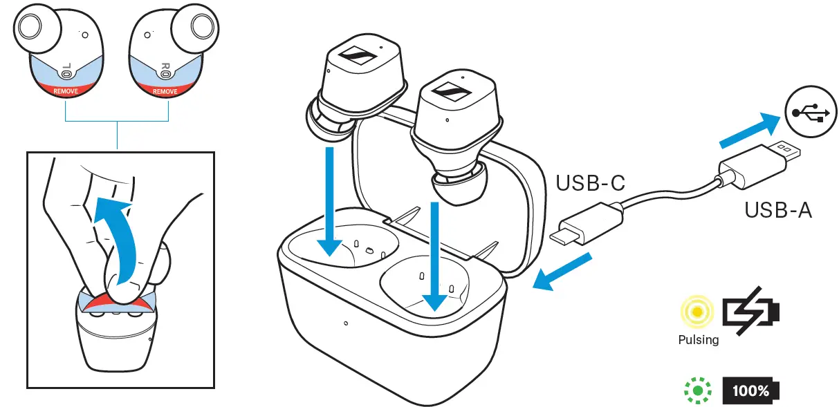 waking and charging the battery