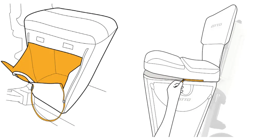 movinglife Carryall & Cushion Leather Folding Scooter Store - CARRYALL & CUSHION1