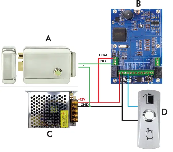 H1073A Electric Lock logo 2