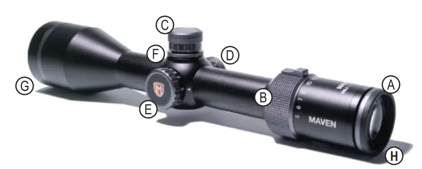 MAVEN RS SERIES Riflescope - parts
