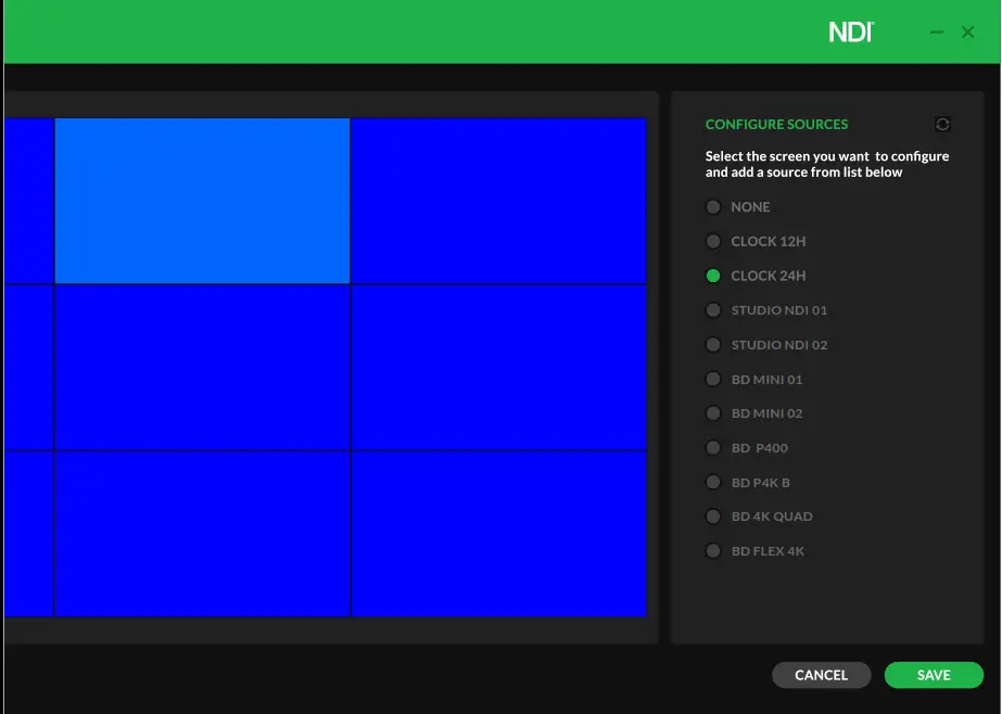 BirdDog BM-VPRO NDI Multiview Lite - Configure Sources