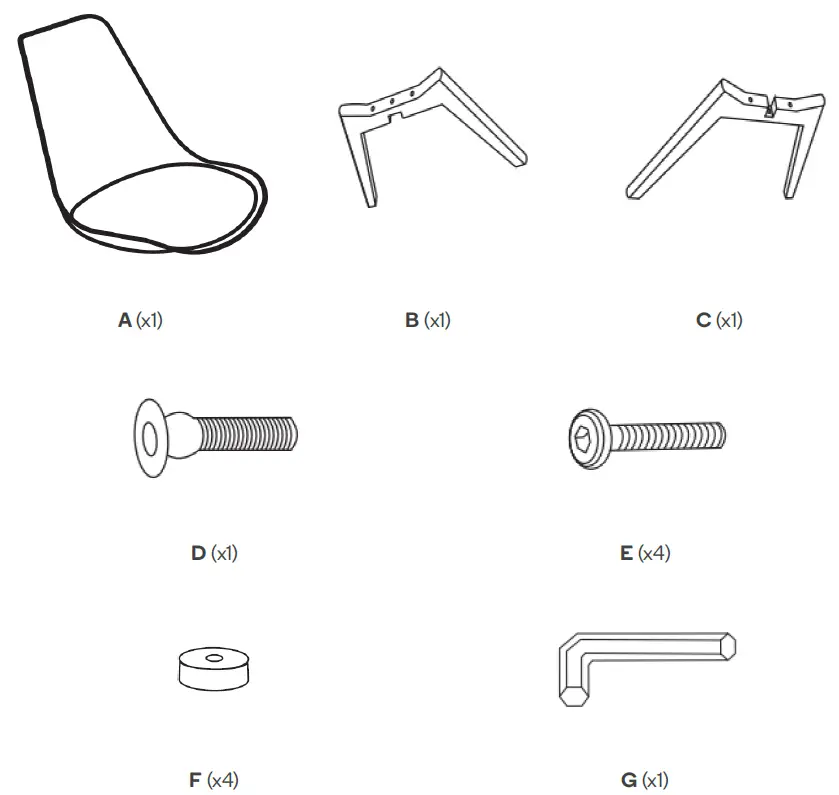 Kogan SHANGRI-LA Ester Dining Chairs component