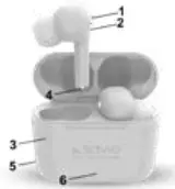 savio TWS-07Pro Wireless Bluetooth Earphones - Product diagram