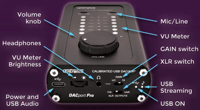 CEntrance DACport Pro DACHeadphone Amplifier - Cover