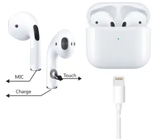 ASRock Pro 4 Wireless Stereo Headset 135X49MM - Product schematic diagram