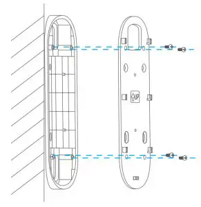 EZVIZ DB2-CHIME Smart Wi-Fi Doorbell with Chime - mounting plate 2