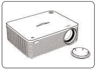 WISELAZER A30 Outdoor TV Projector WiFi Bluetooth 4K- lens cover