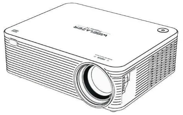 WISELAZER A30 Outdoor TV Projector WiFi Bluetooth 4K