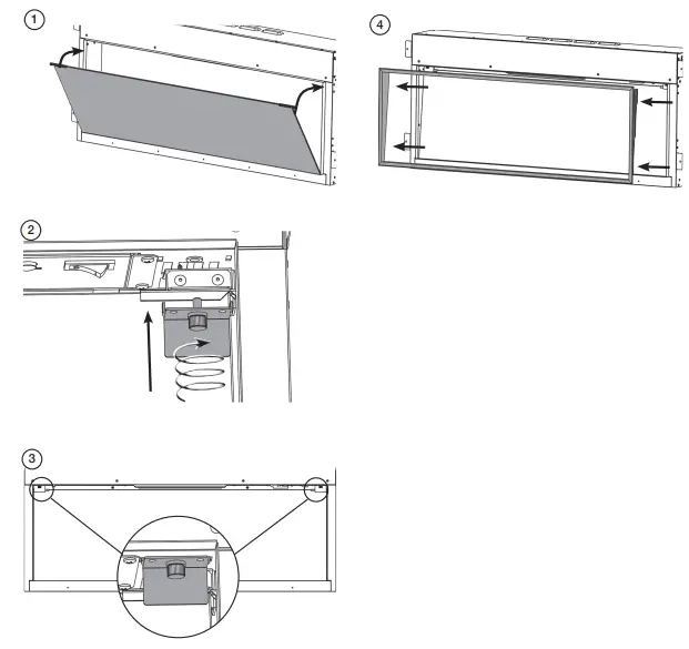 GAZCO eStudio LED Electric Fire Range with Thermostatic Remote Control -ASSEMBLY
