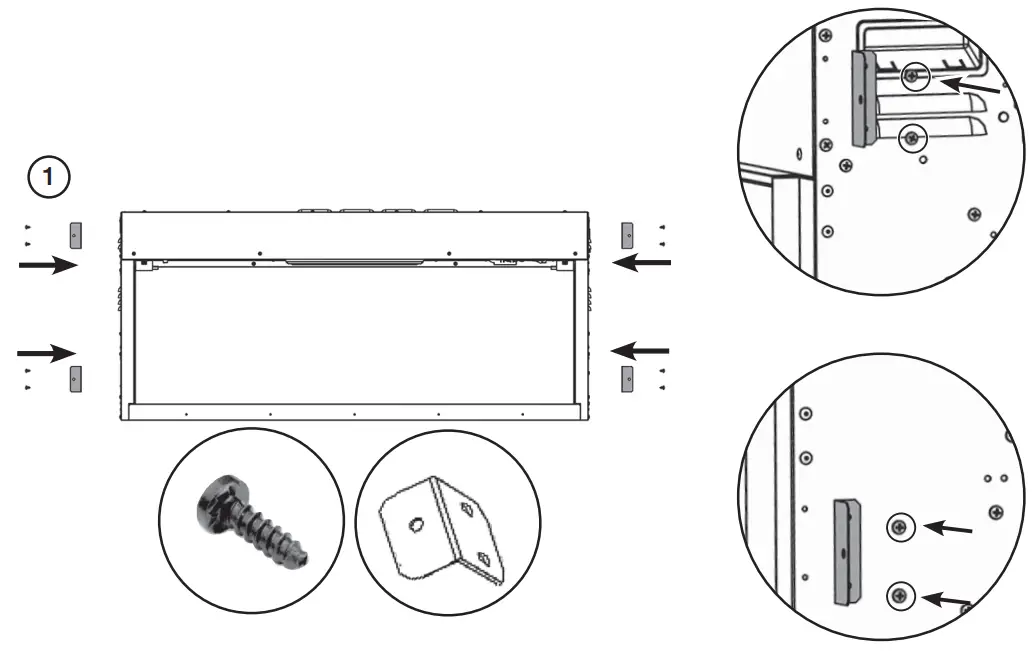 GAZCO eStudio LED Electric Fire Range with Thermostatic Remote Control -INSTALLATION1