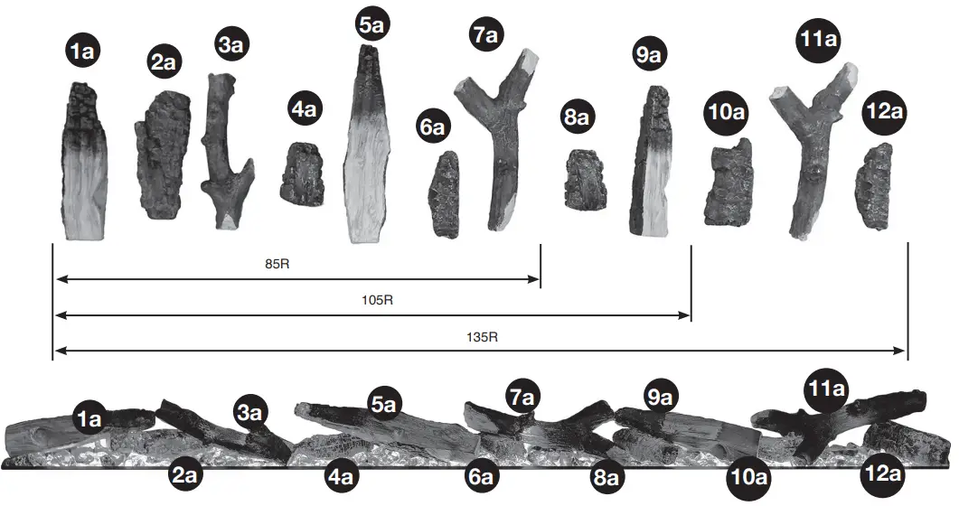 GAZCO eStudio LED Electric Fire Range with Thermostatic Remote Control -LOG SET