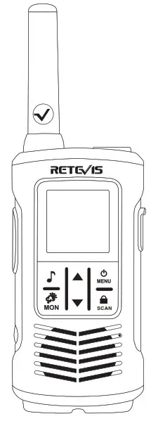 RETEVIS RT45P Two Way Radio - Cover